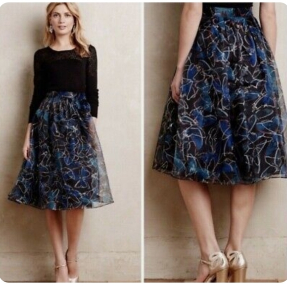 Anthropologie Moulinette Soeurs Midi Skirt - Picture 2 of 3